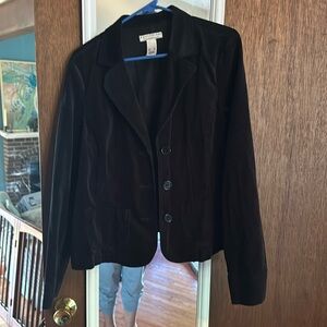 Crazy Horse XL Black Corduroy Jacket